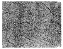 圖8 模塊磨削表面微裂紋 ×400 圖8 模塊磨削表面微裂紋 ×400